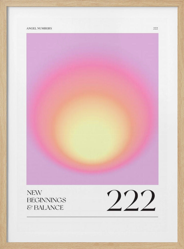 Farbverlauf mit sanften Rosa- und Gelbtönen | Poster