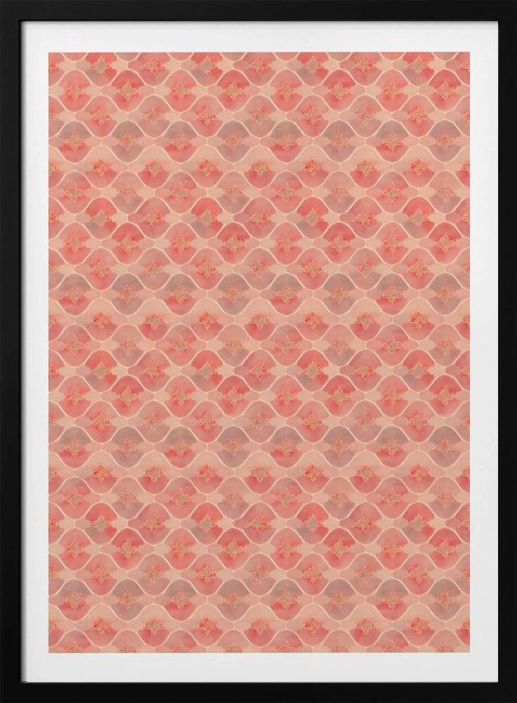 Pfirsichfarbene Wellen | Poster