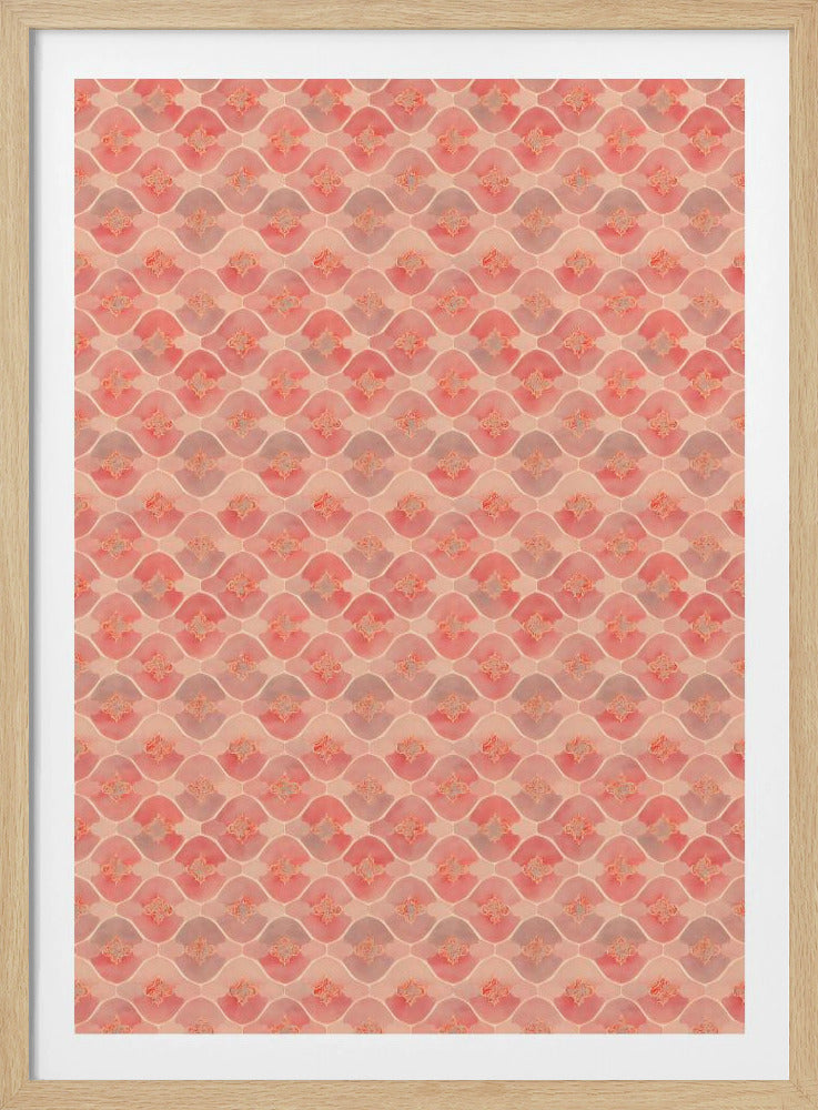 Pfirsichfarbene Wellen | Poster