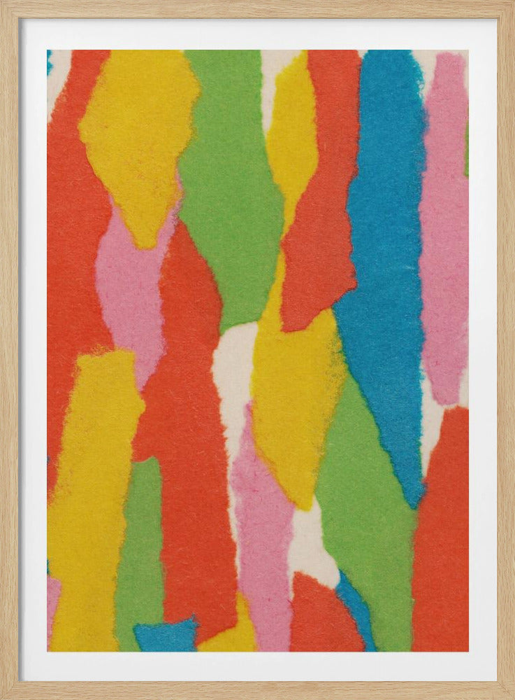 Bunte Papiercollage Nr. 1 | Poster