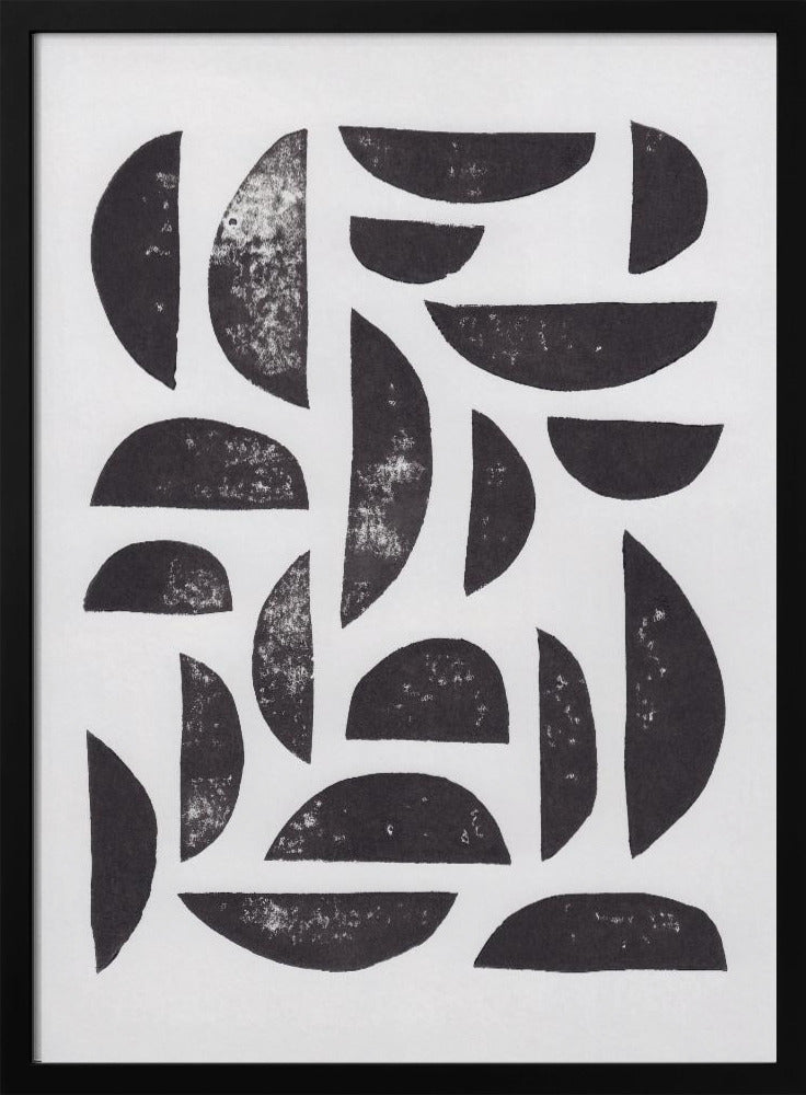 Linocut Abstract #7 | Poster