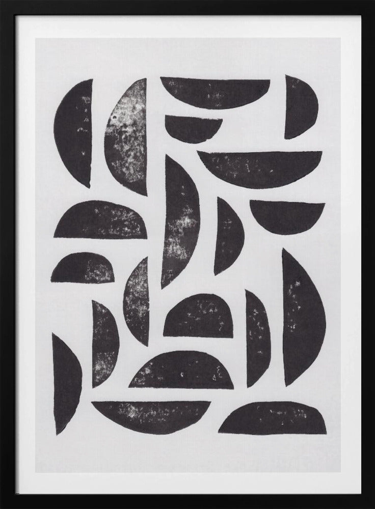 Linocut Abstract #7 | Poster