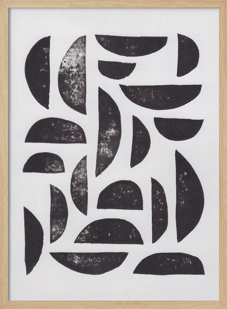 Linocut Abstract #7 | Poster