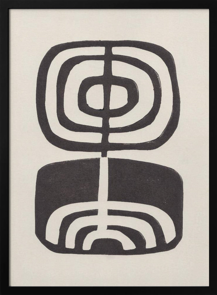 Modern Plant / Lino Print | Poster
