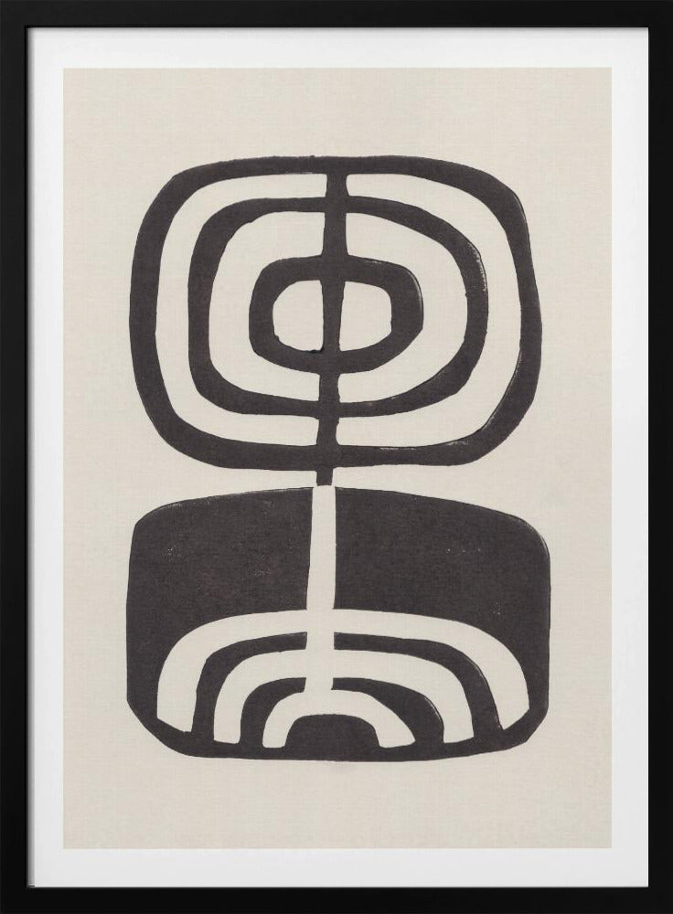 Modern Plant / Lino Print | Poster