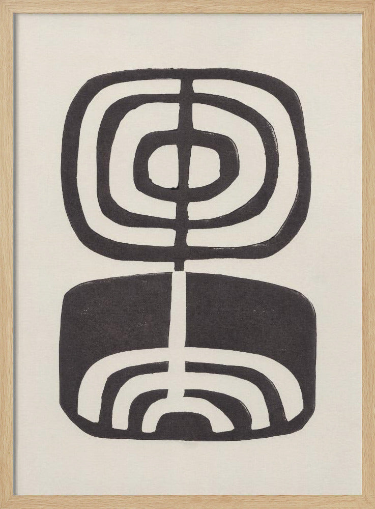 Modern Plant / Lino Print | Poster