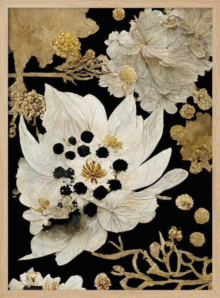 Golden Petal Bloom | Poster