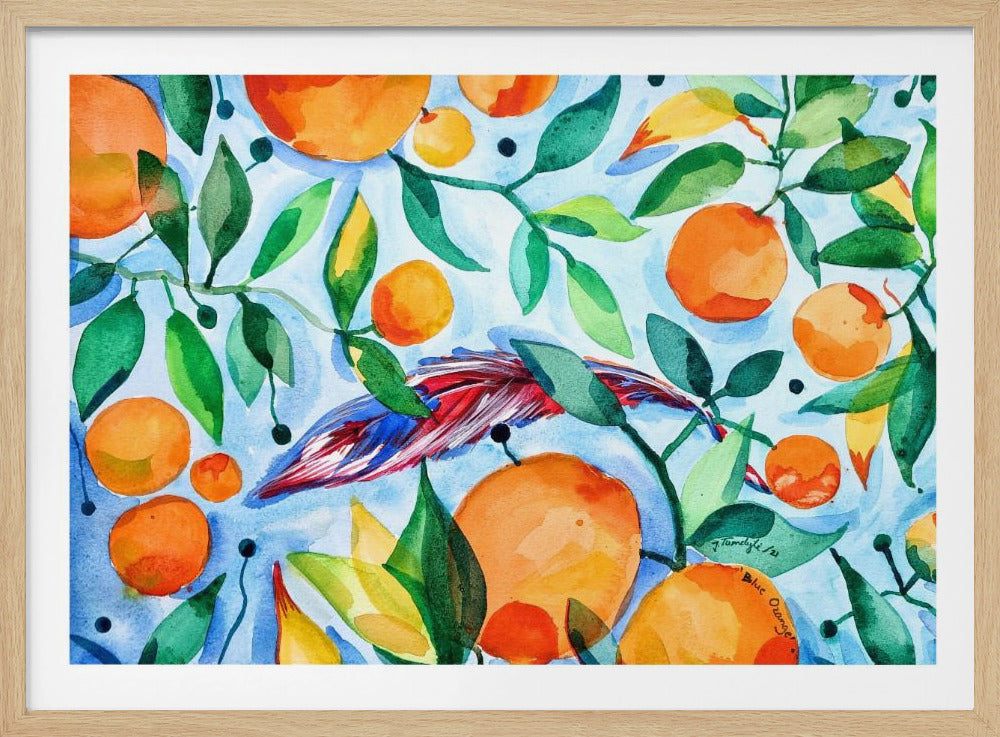 Orange Blau | Poster