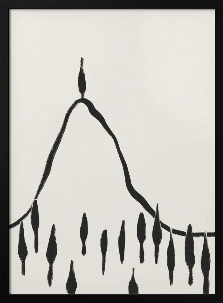 Minimale Linienlandschaft #2 | Poster