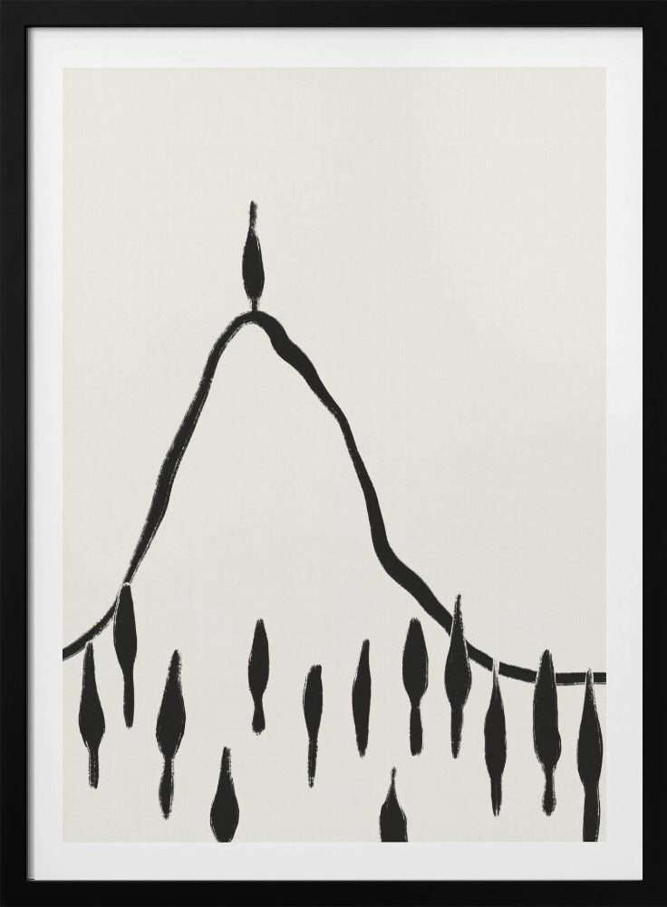 Minimale Linienlandschaft #2 | Poster
