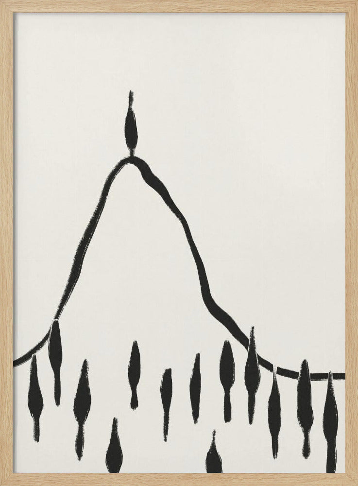 Minimale Linienlandschaft #2 | Poster