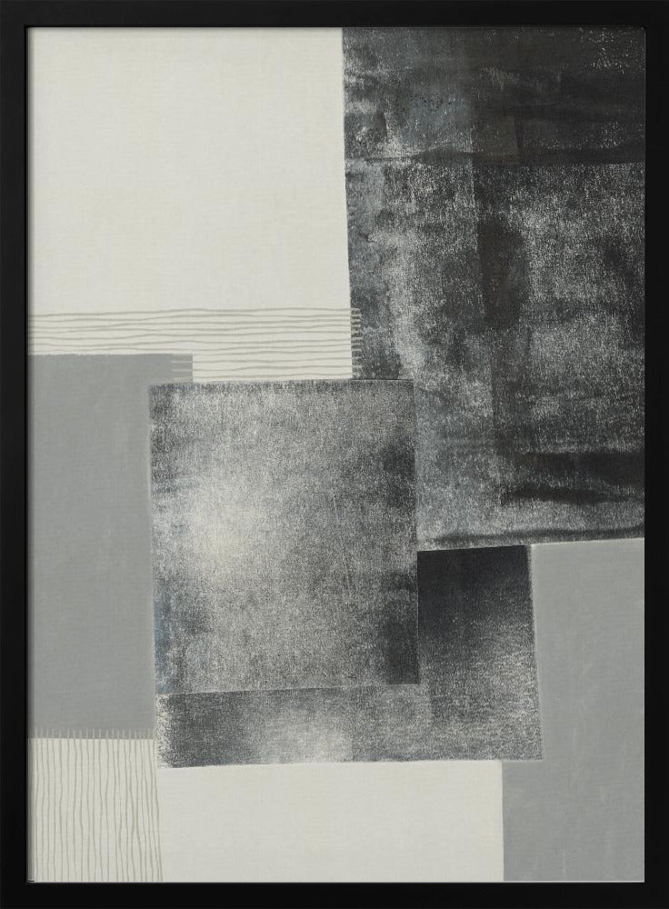 Monochrome Blöcke #1 | Poster