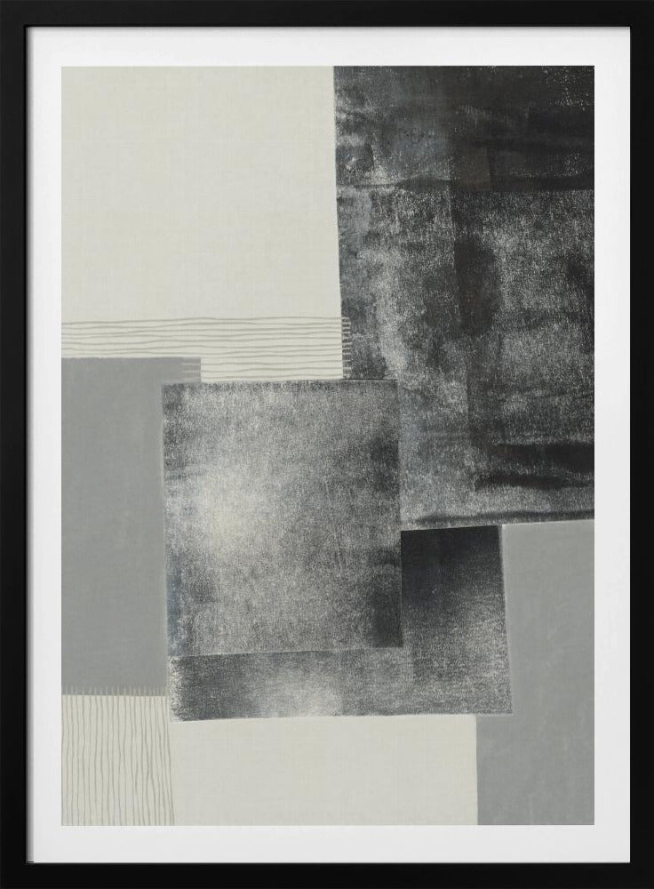 Monochrome Blöcke #1 | Poster