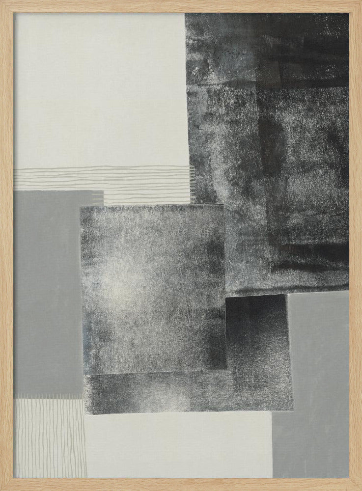 Monochrome Blöcke #1 | Poster