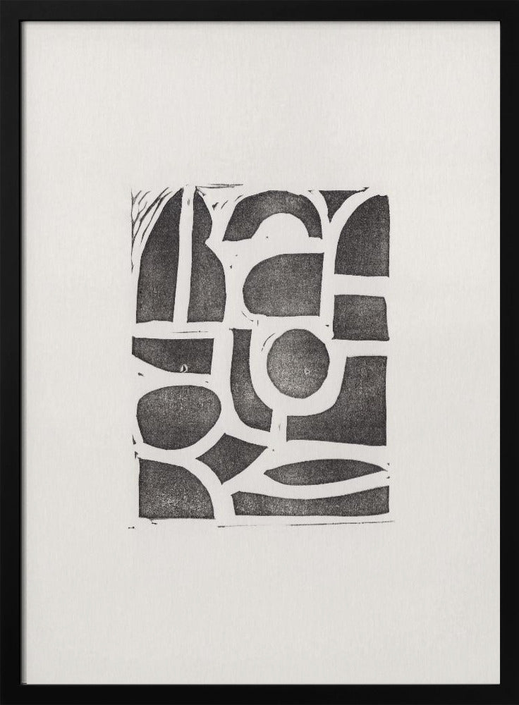 Linocut Abstract #2 | Poster