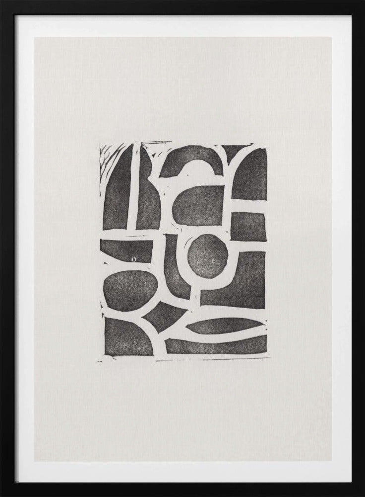 Linocut Abstract #2 | Poster
