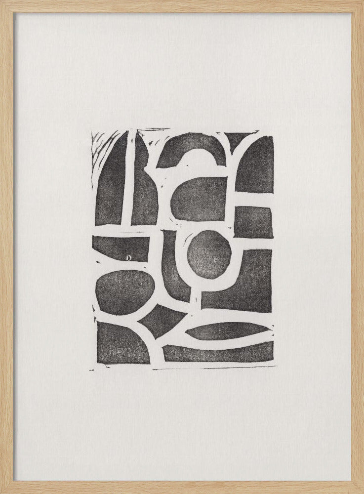 Linocut Abstract #2 | Poster
