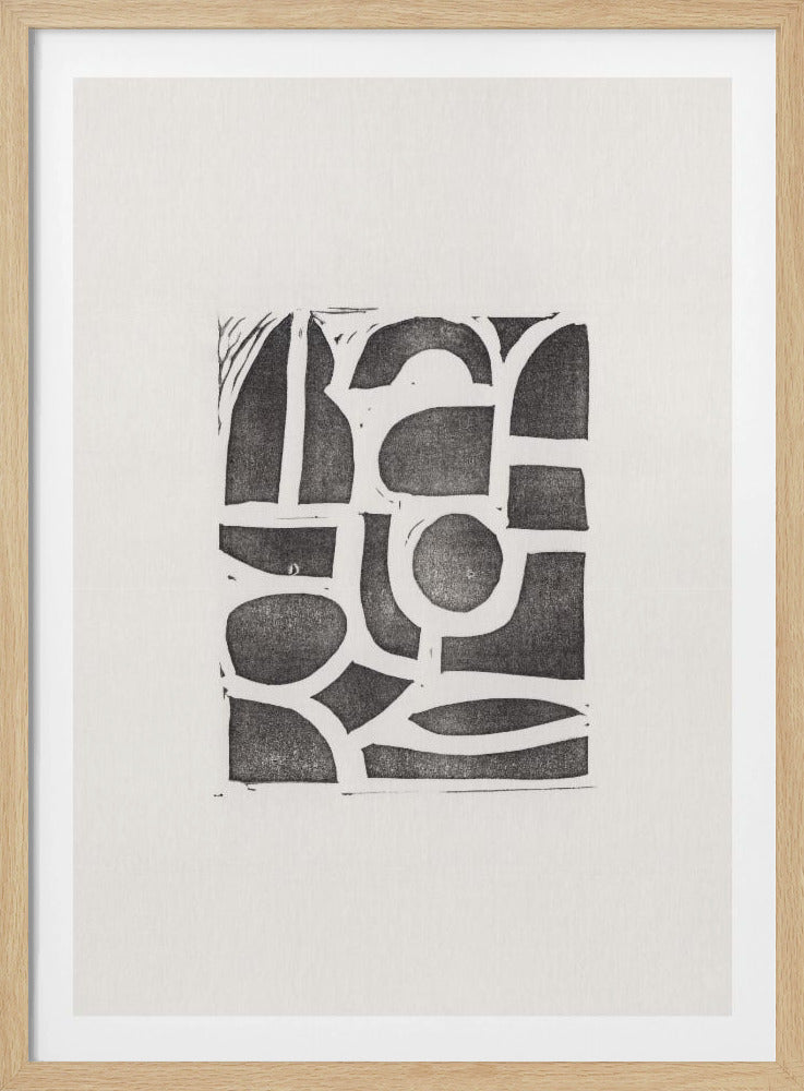 Linocut Abstract #2 | Poster