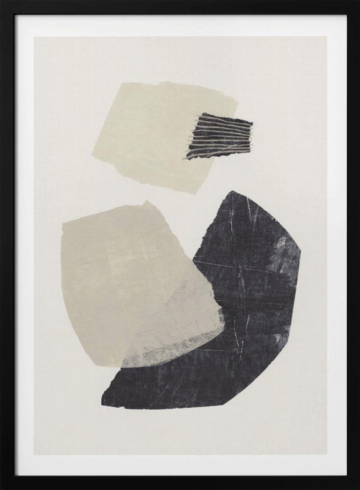 Monochrome Shapes #1 | Poster