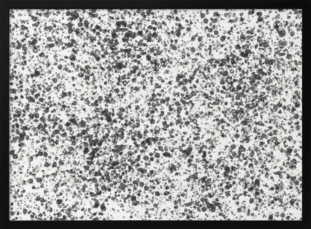 Monochrome Sprenkel | Poster