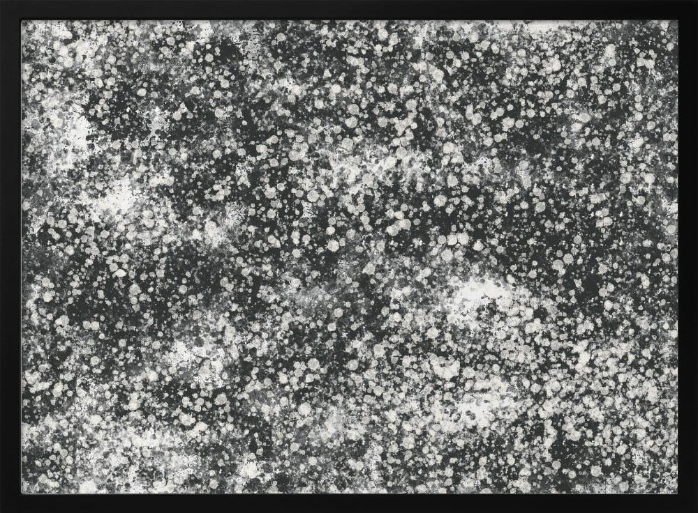 Monochromatisches Splattermuster | Poster