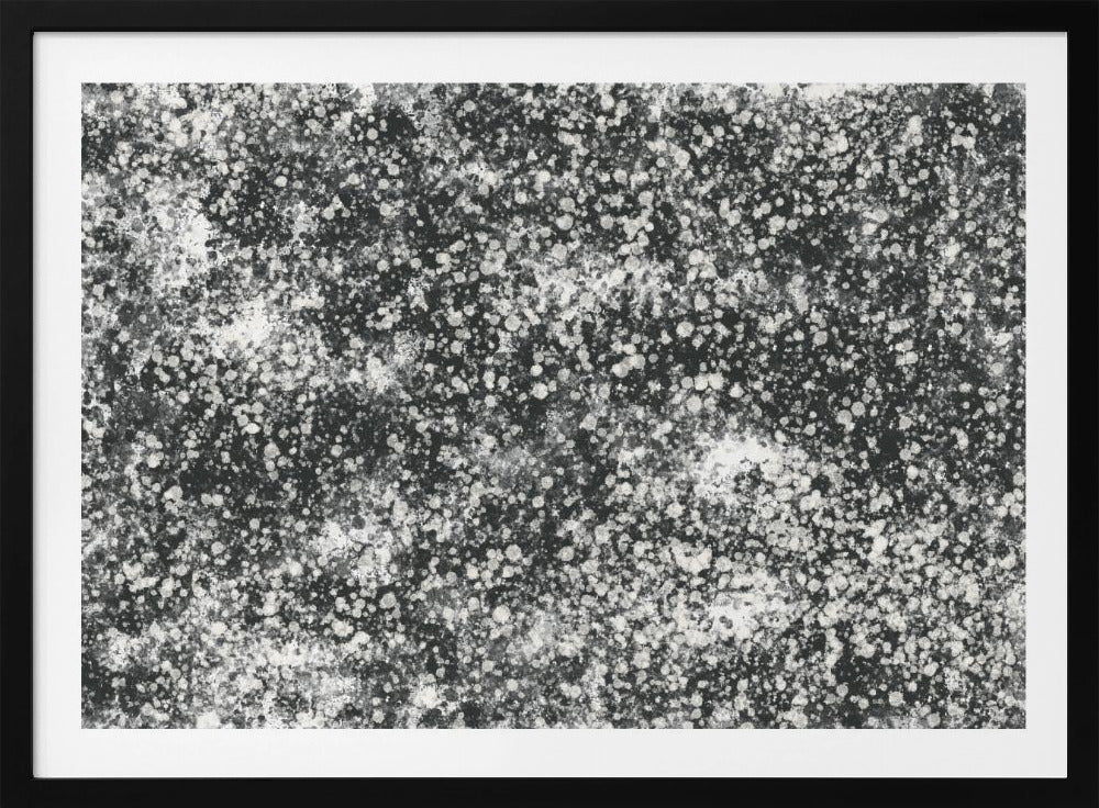 Monochromatisches Splattermuster | Poster