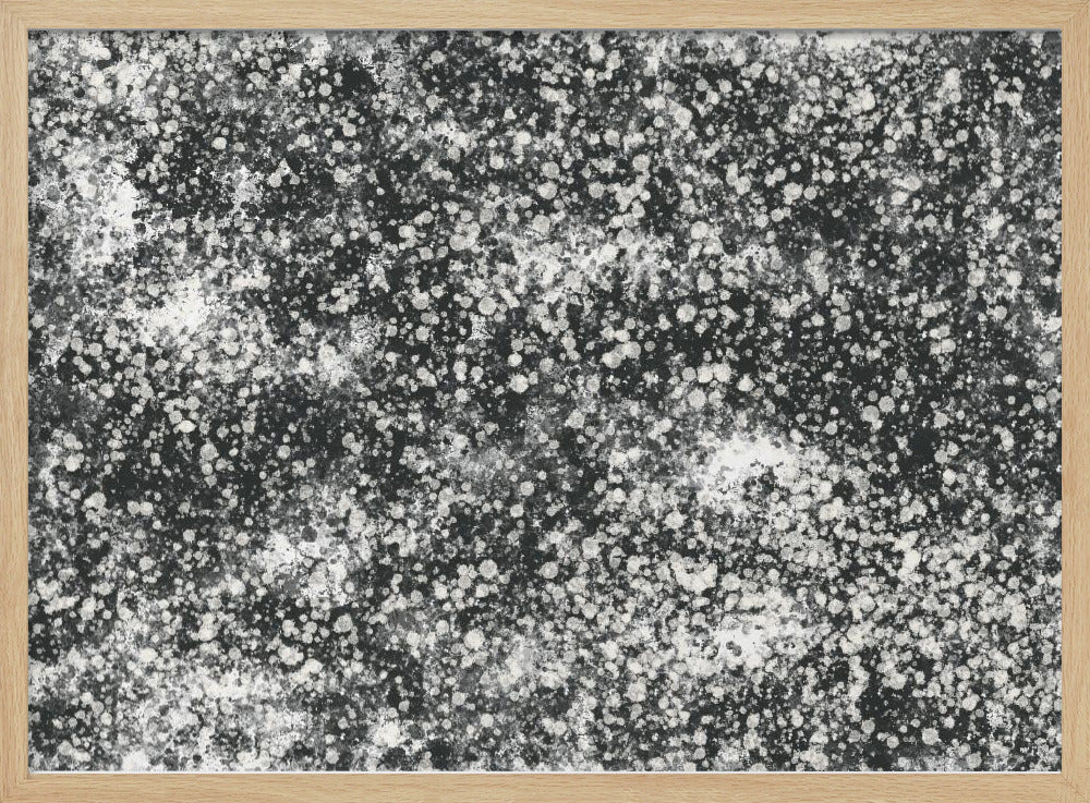 Monochromatisches Splattermuster | Poster