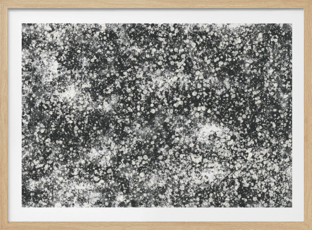 Monochromatisches Splattermuster | Poster