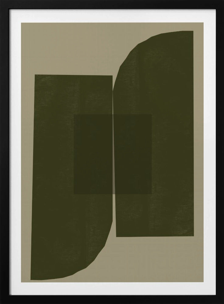 Dunkle geometrische Formen | Poster