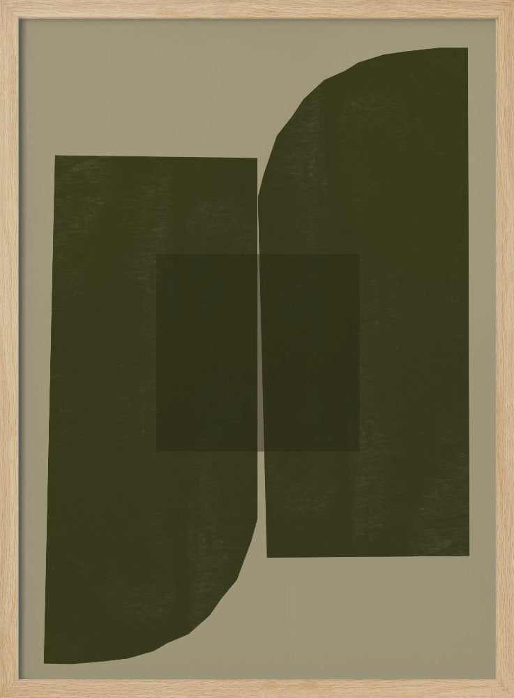 Dunkle geometrische Formen | Poster