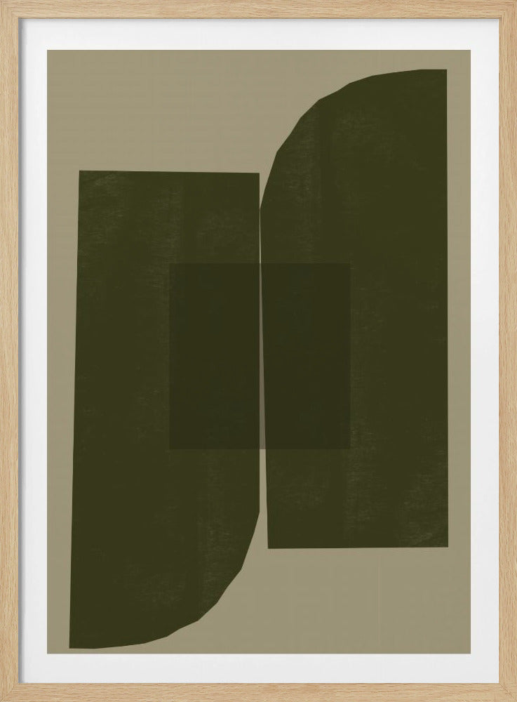 Dunkle geometrische Formen | Poster