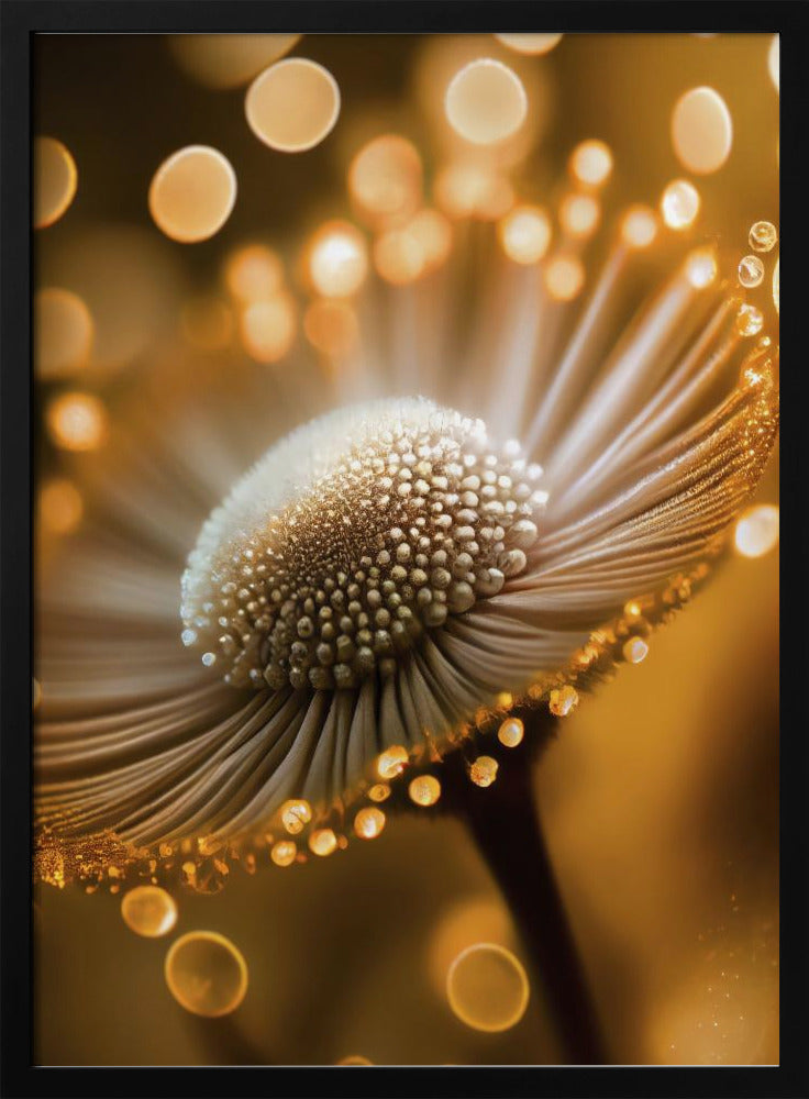 Goldener Blütenblatttraum | Poster
