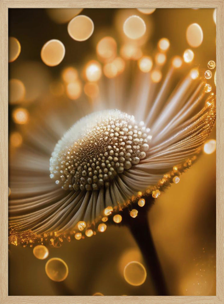 Goldener Blütenblatttraum | Poster