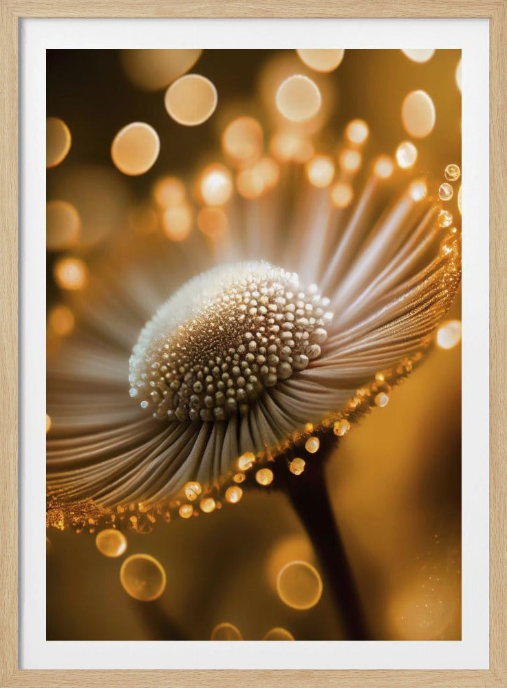 Goldener Blütenblatttraum | Poster