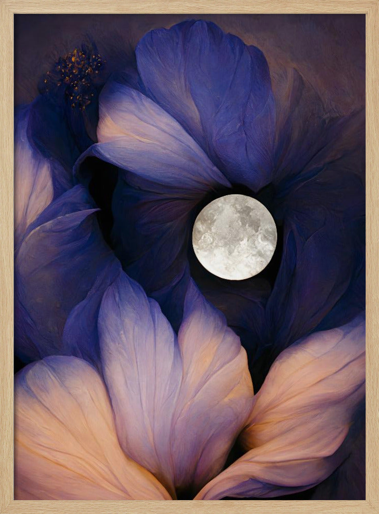 Mondbeschienene Blüten | Poster