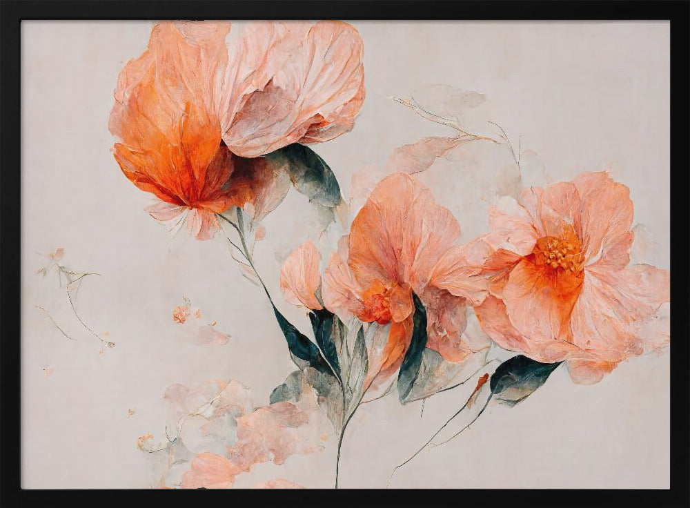 Zarte Blumenträume | Poster