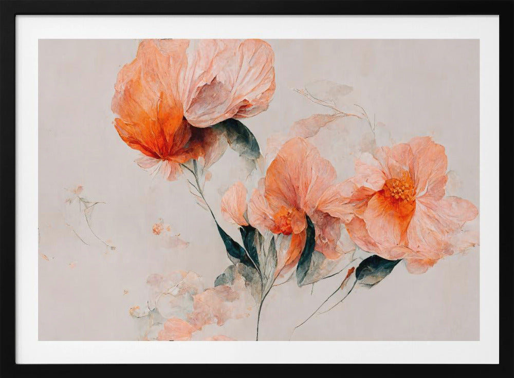 Zarte Blumenträume | Poster