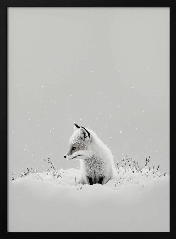 Blick des Winterfuchses | Poster