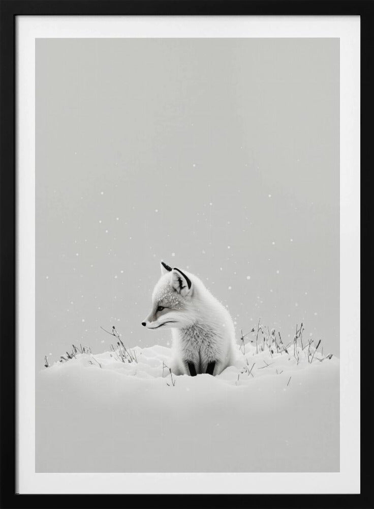 Blick des Winterfuchses | Poster