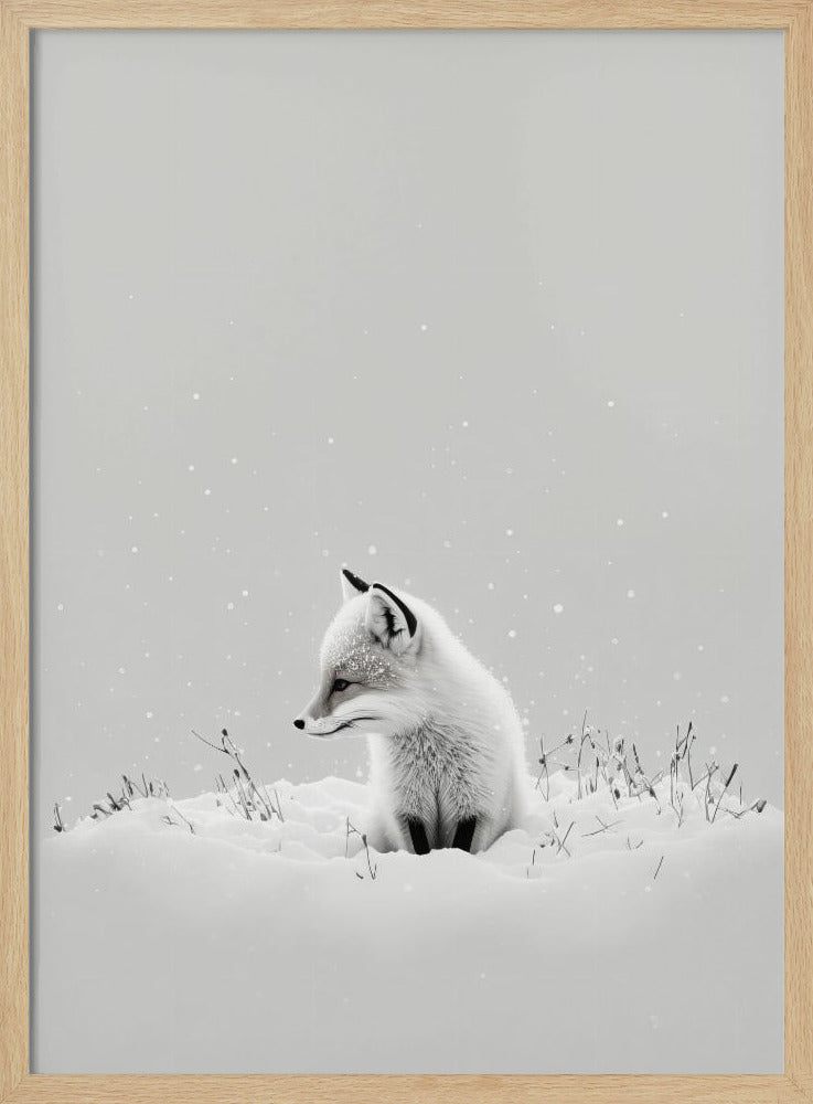 Blick des Winterfuchses | Poster