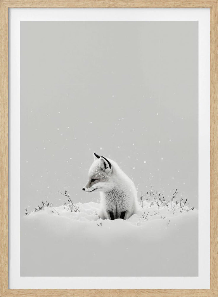 Blick des Winterfuchses | Poster