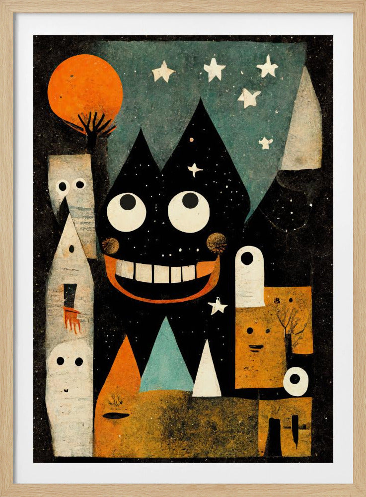 Wunderliche Nachtlandschaft | Poster
