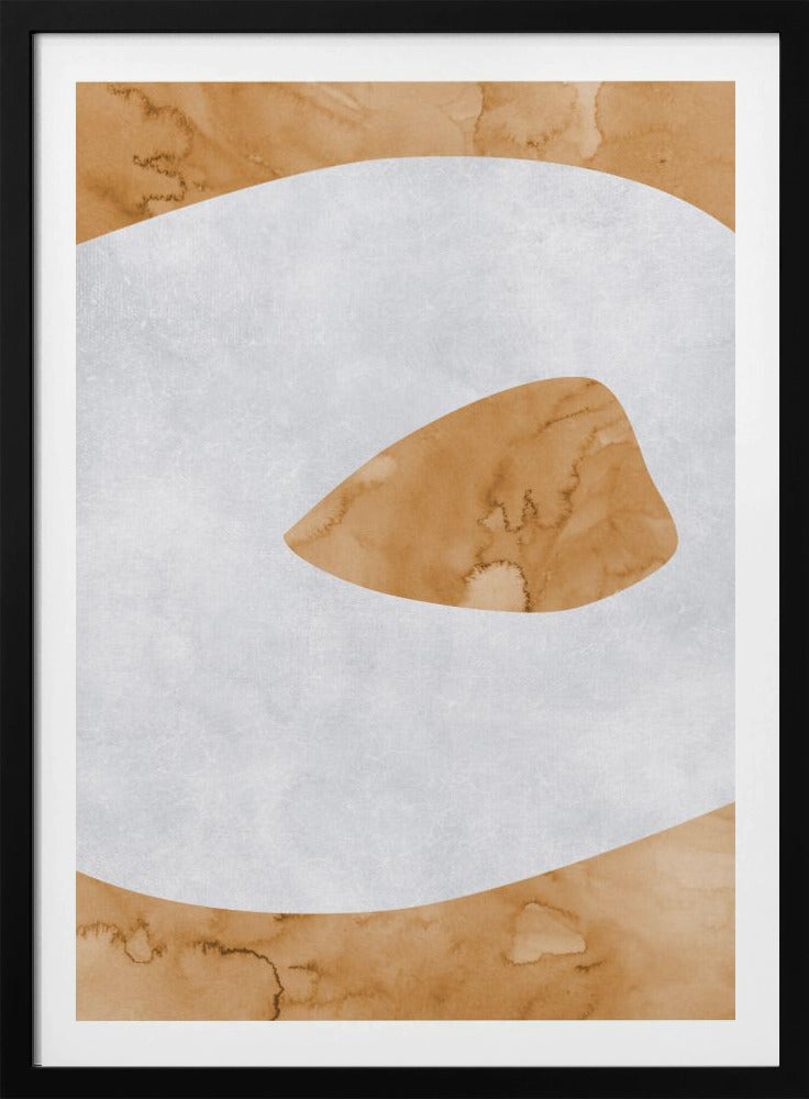 Abstrakte Ansicht des Kraters am See | Poster