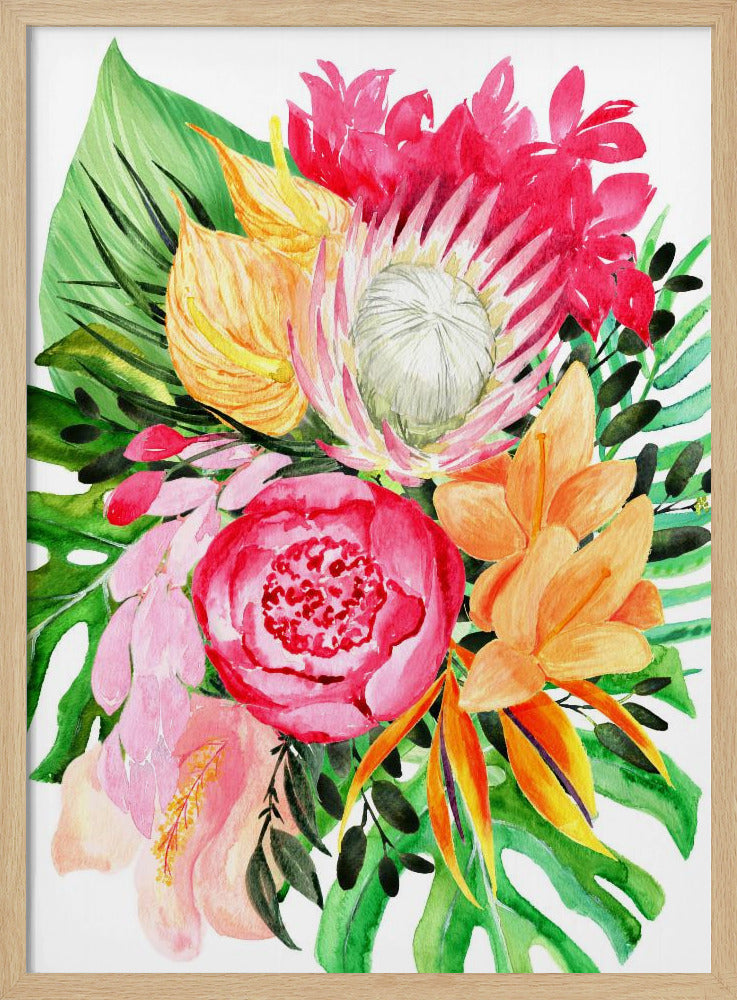 Celia tropical bouquet | Poster