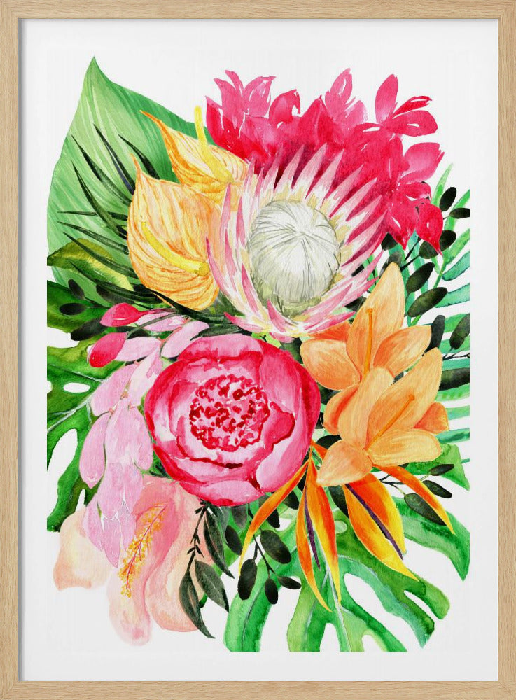 Celia tropical bouquet | Poster