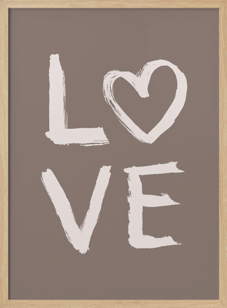 LIEBE Toothy Brown | Poster