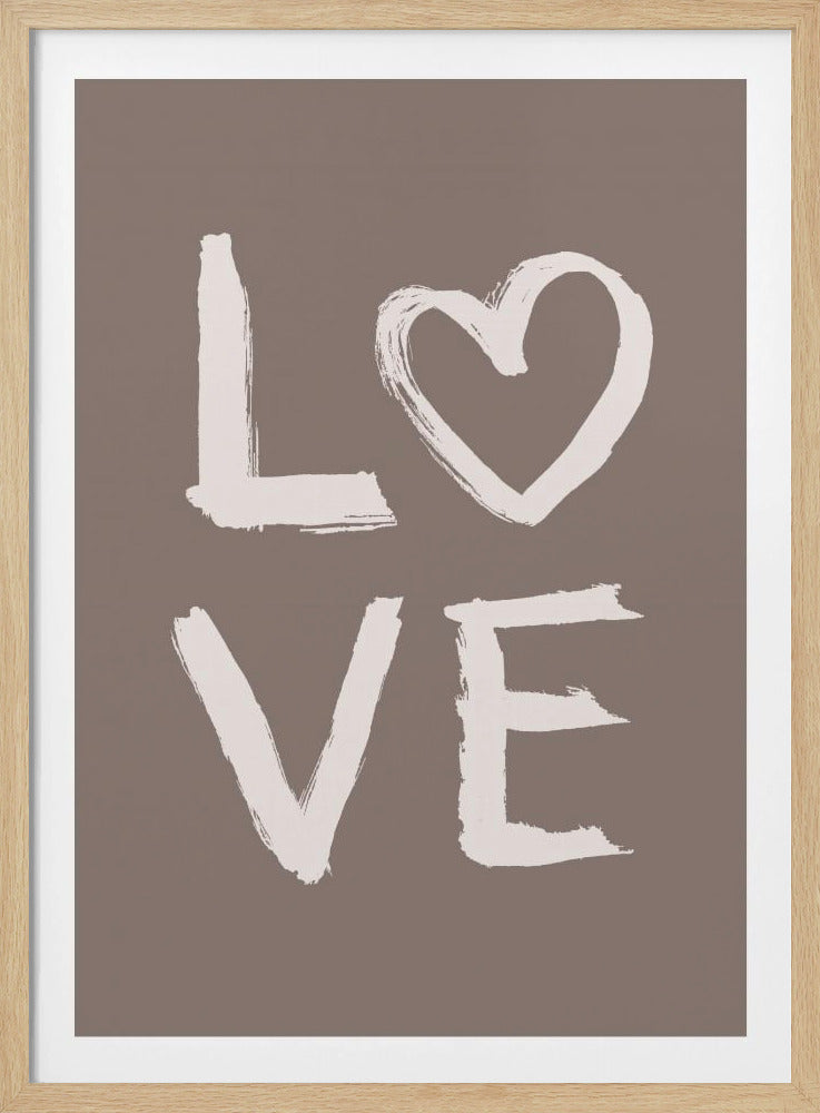 LIEBE Toothy Brown | Poster
