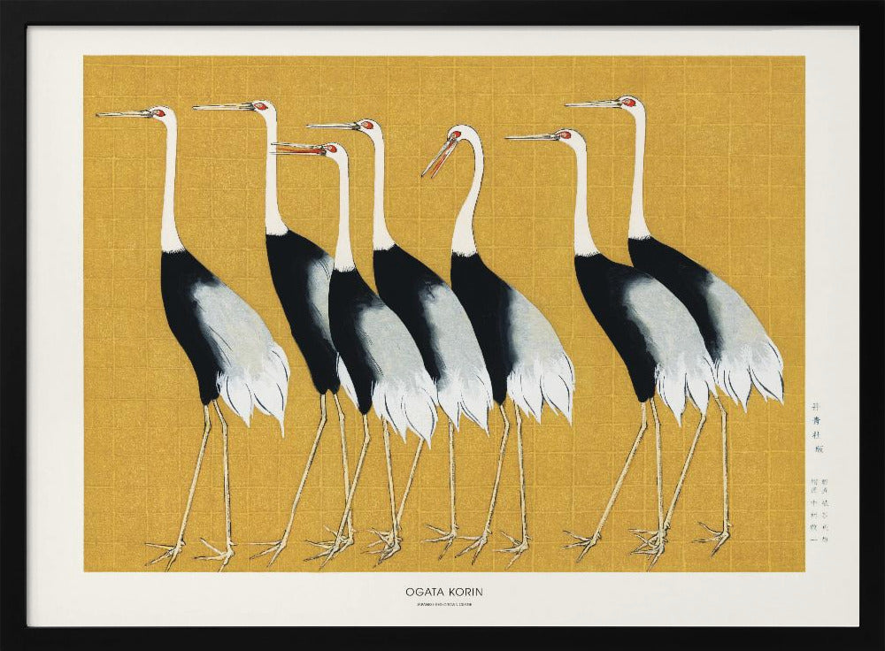 Japanischer Rotkronenkranich | Poster