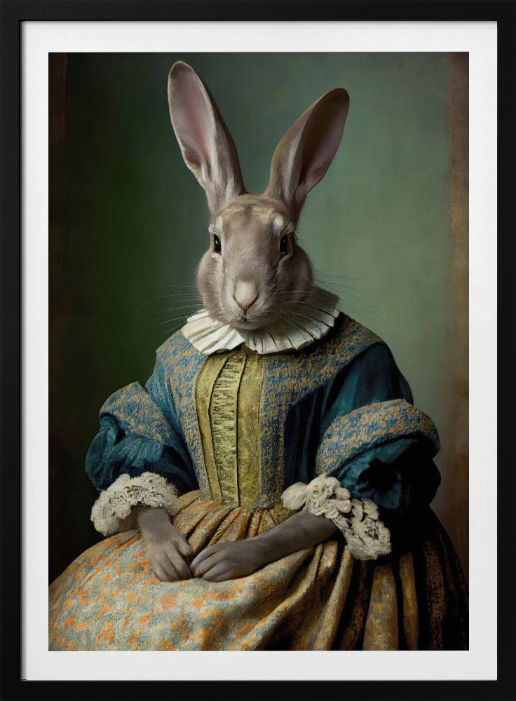 Königliches Hasenporträt | Poster