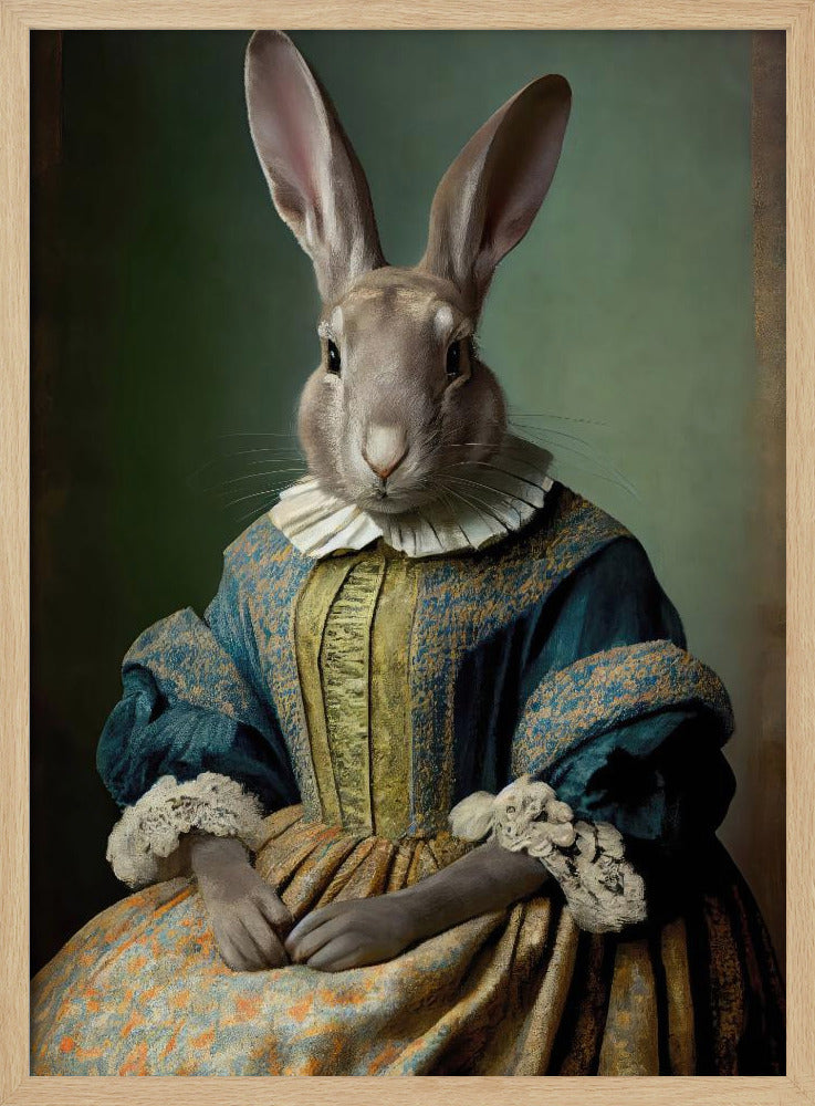 Königliches Hasenporträt | Poster
